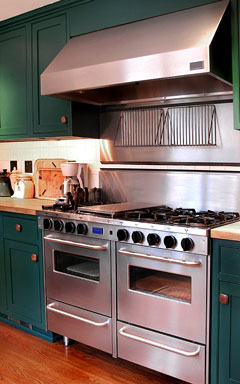 professional kitchen range